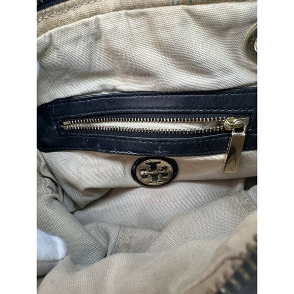 Tory Burch Dena Mini Black Crinkle Leather  Crossbody Chain Bag - Picture 10 of 11